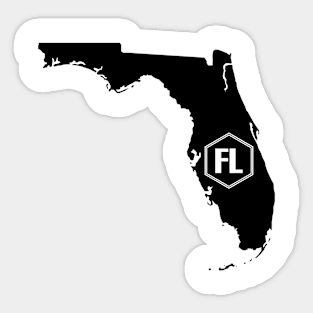 Florida Homer (Black) Sticker